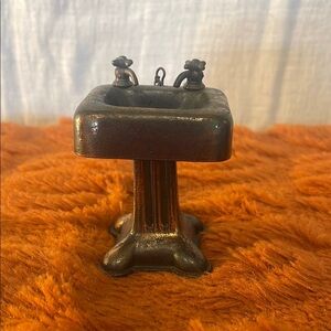 Vintage Miniature Metal Sink